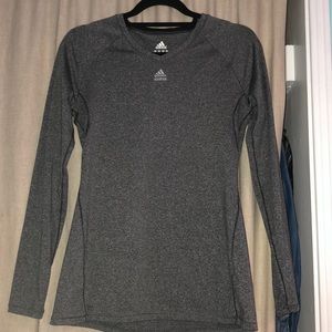 Adidas Techfit Climalite long sleeve top, gray